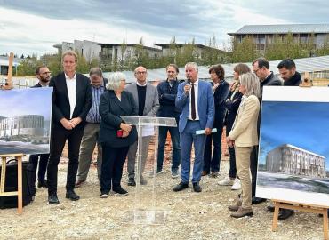 Pose de la première pierre de la Maison de l’Action Publique et Internationale